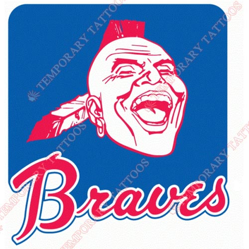Atlanta Braves Customize Temporary Tattoos Stickers NO.1405